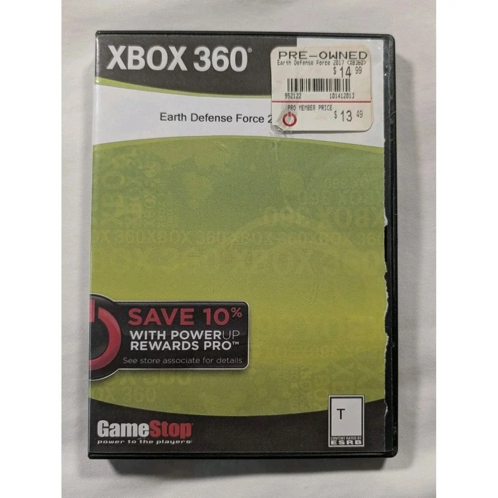 Earth Defense Force 2017 Microsoft Xbox 360 Game Disc Case Tested - No Manual